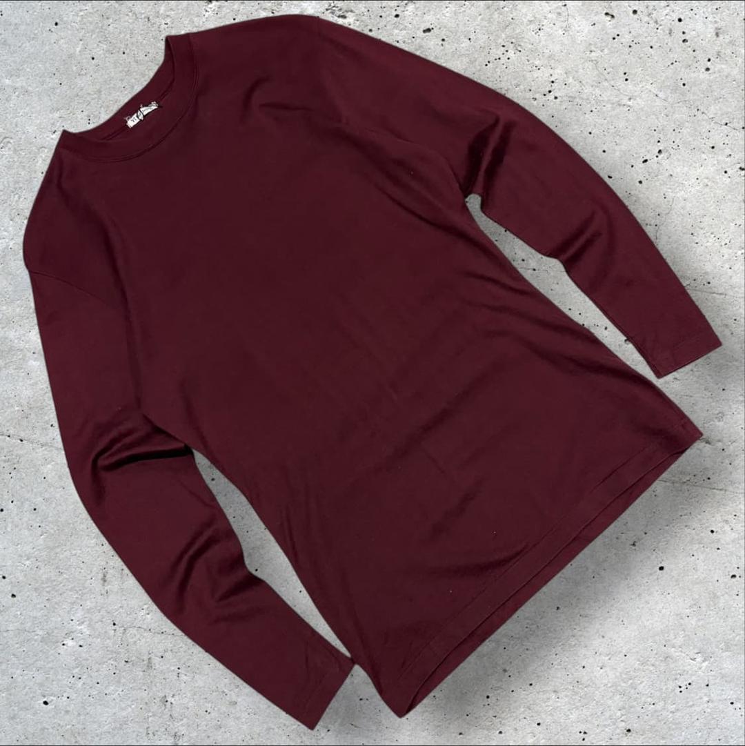 Ys for living 요지야마모토 긴팔티셔츠 버건디 C166 | 후루츠패밀리