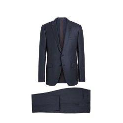 네이비 블루 TROFEO™ 울 7드롭 수트(Q226232212257)