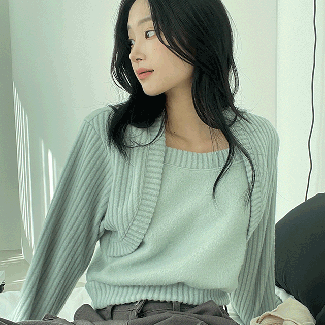 구름 볼레로 후리스 맨투맨(3colors)