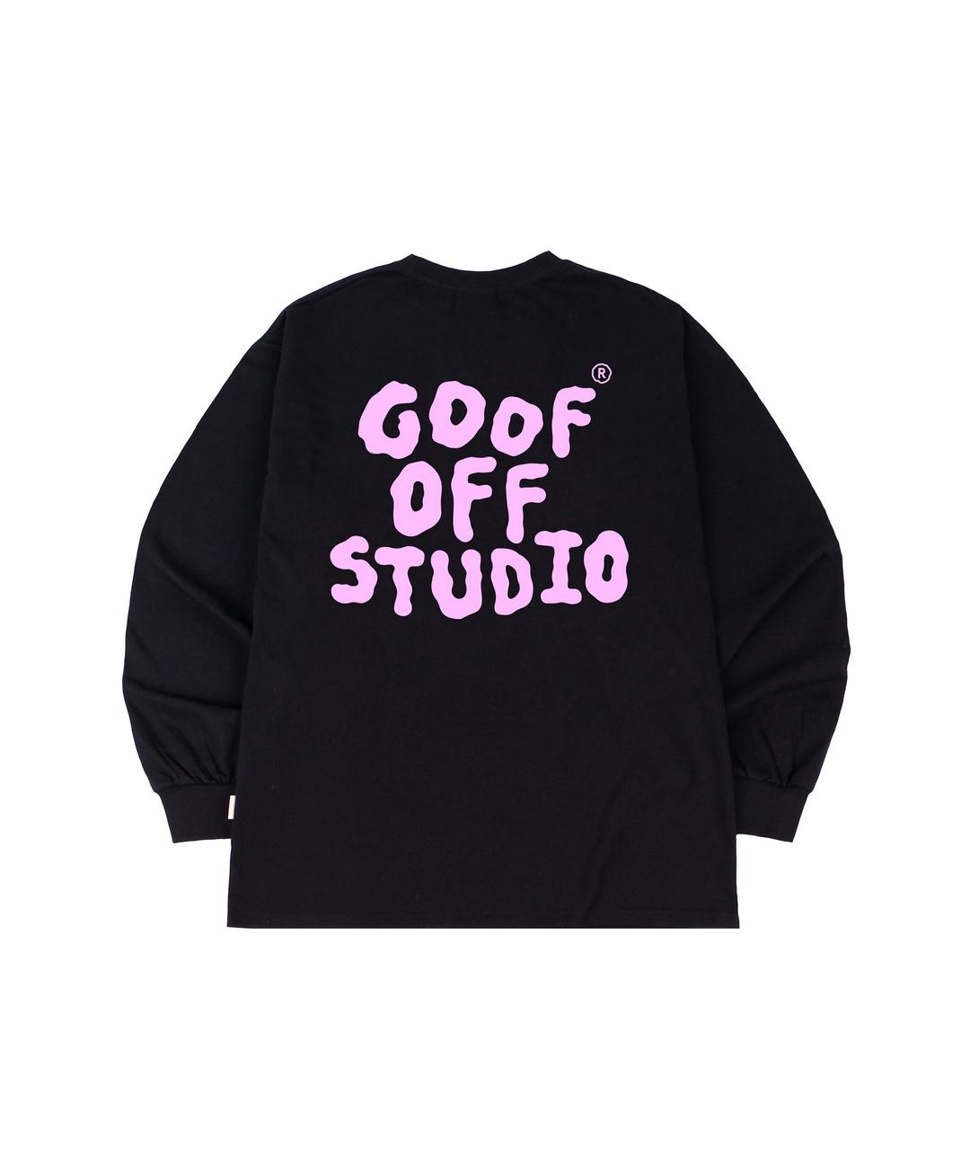 GOOFOFF MAIN LOGO LONGSLEEVE - BLACK