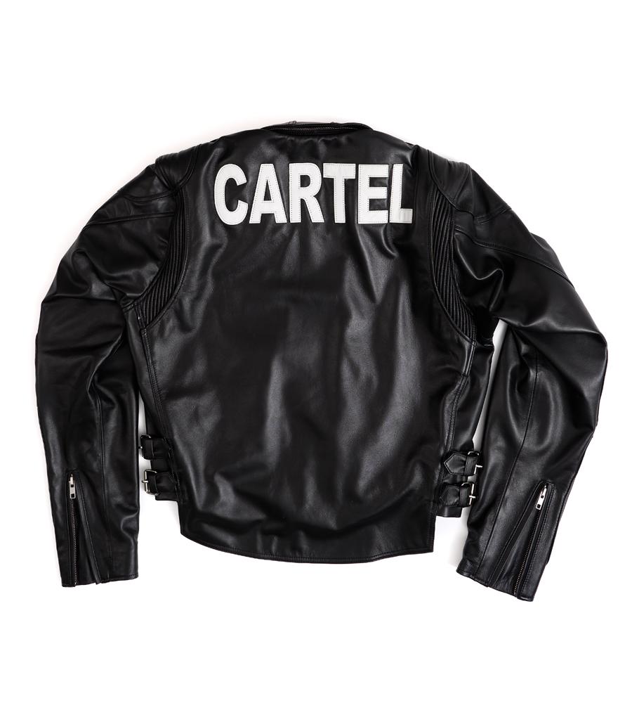Cartel Cropped Lambskin Jacket - Black