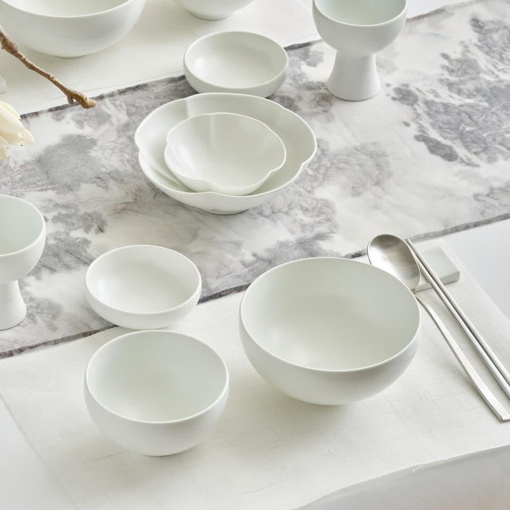 광주요 월백 2인 공기대접 세트 4P