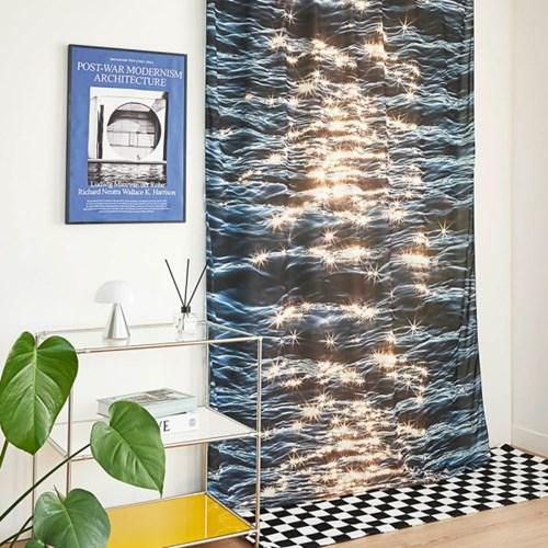 비침없는 쉬폰 패브릭 포스터 가리개커튼(윤슬)