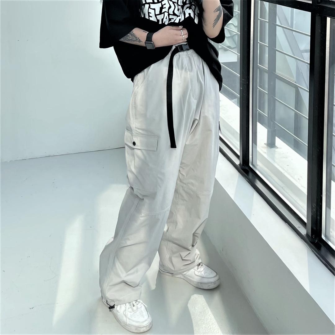 (남녀공용)카고버클팬츠