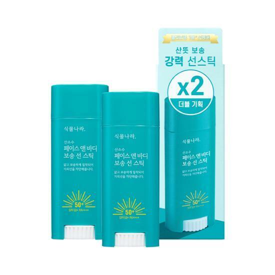 [NEW]식물나라 산소수페이스앤바디보송선스틱_더블기획(2206)