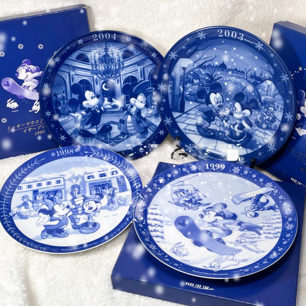 [디즈니] 1998-2004 디즈니 미쓰비시 미키 미니 윈터 플레이트 택 1