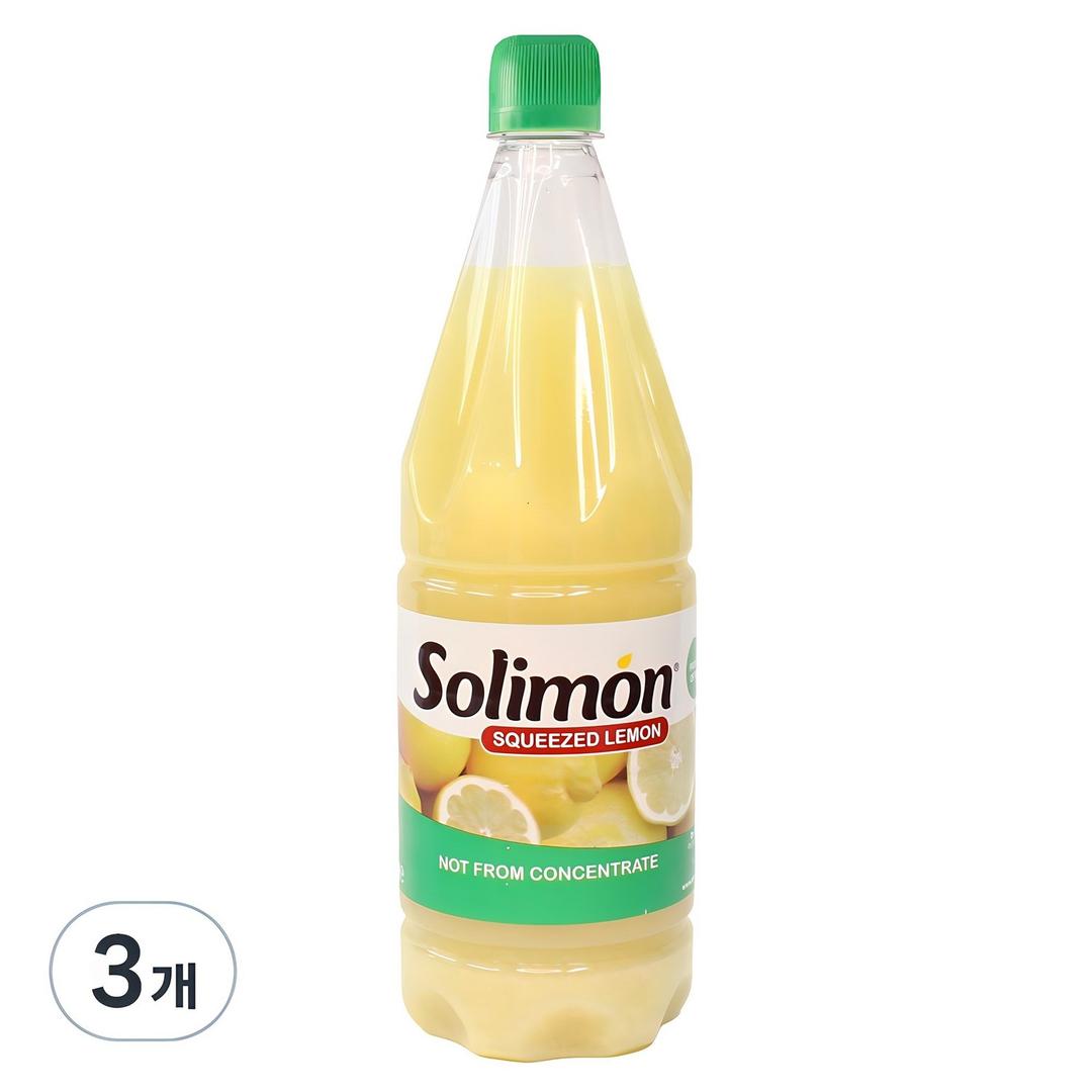 솔리몬 스퀴즈드 레몬즙, 990ml, 3개 - 레몬주스 | 쿠팡