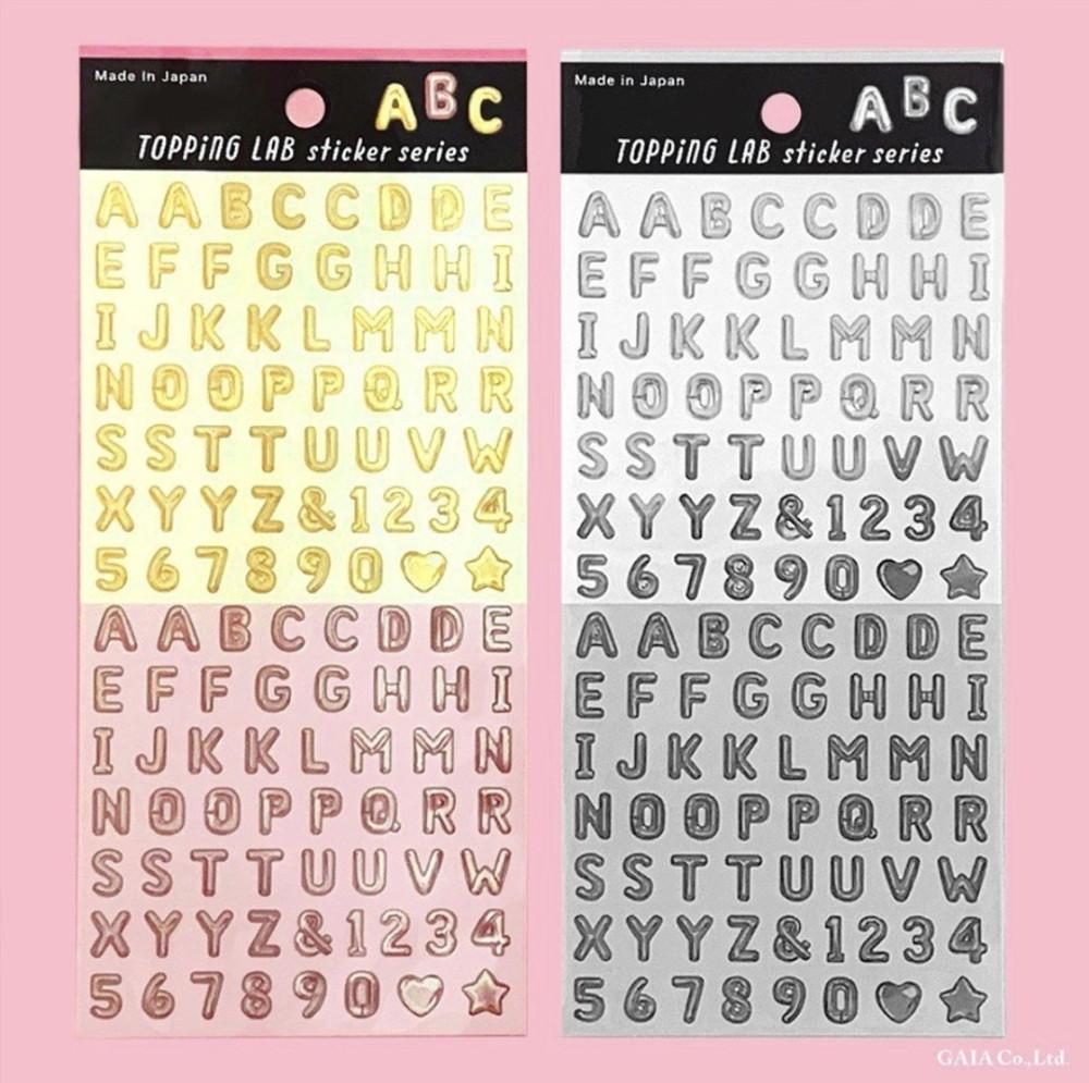 GAIA 토핑랩 풍선 알파벳 스티커