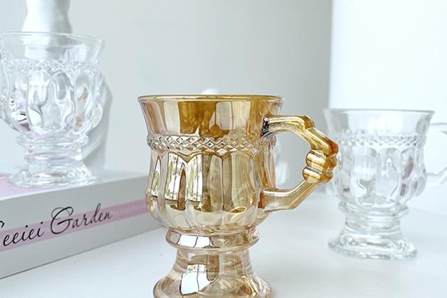 1+1 우아한 블링 유리컵 2color