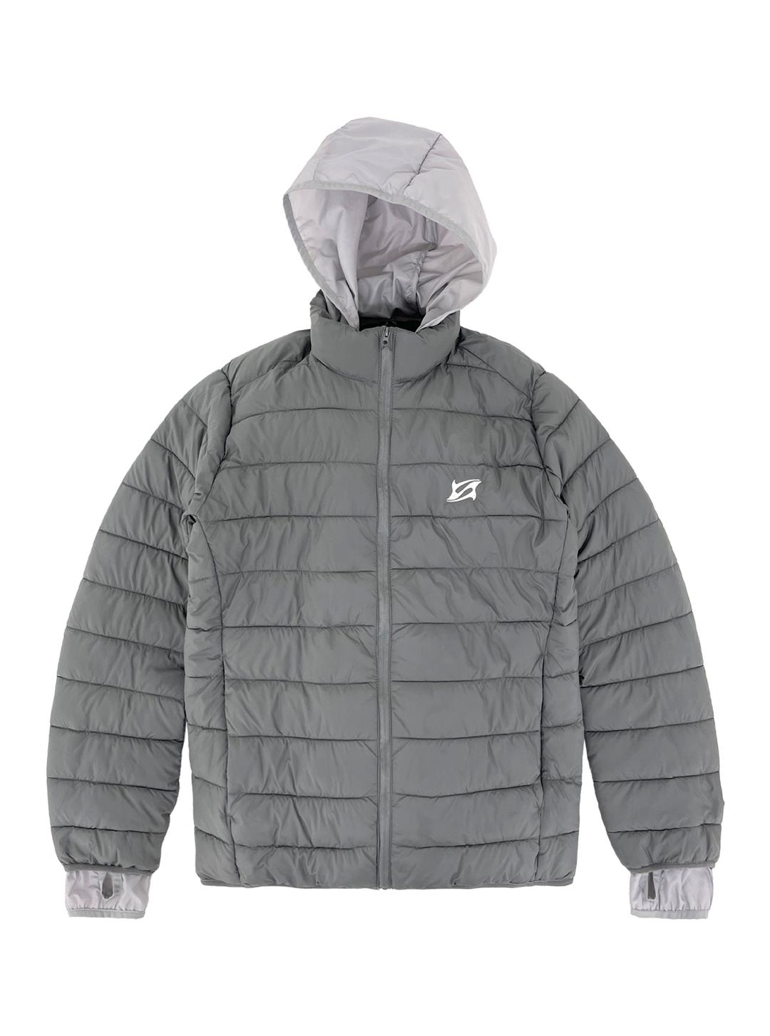Symbol Logo Puffer Jacket Gray