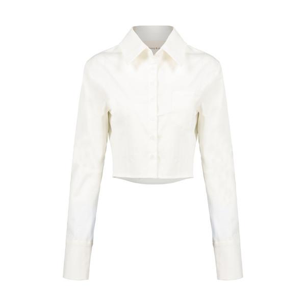 Bunny&Doll  crop shirt (white)