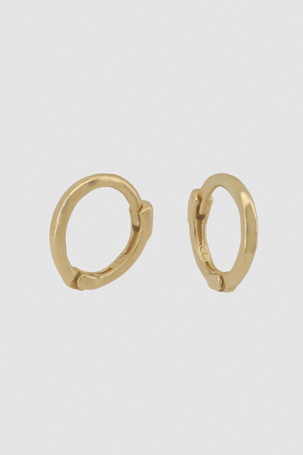 14k minimi basic one touch earring
