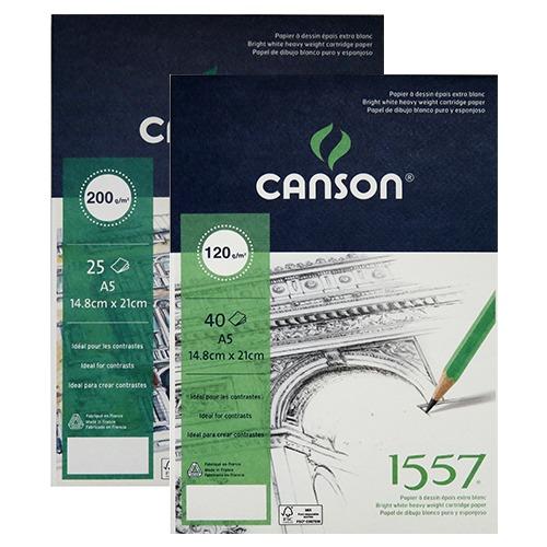 캔손 1557 스케치북 120g 200g 1면제본 A3, A4, A5
