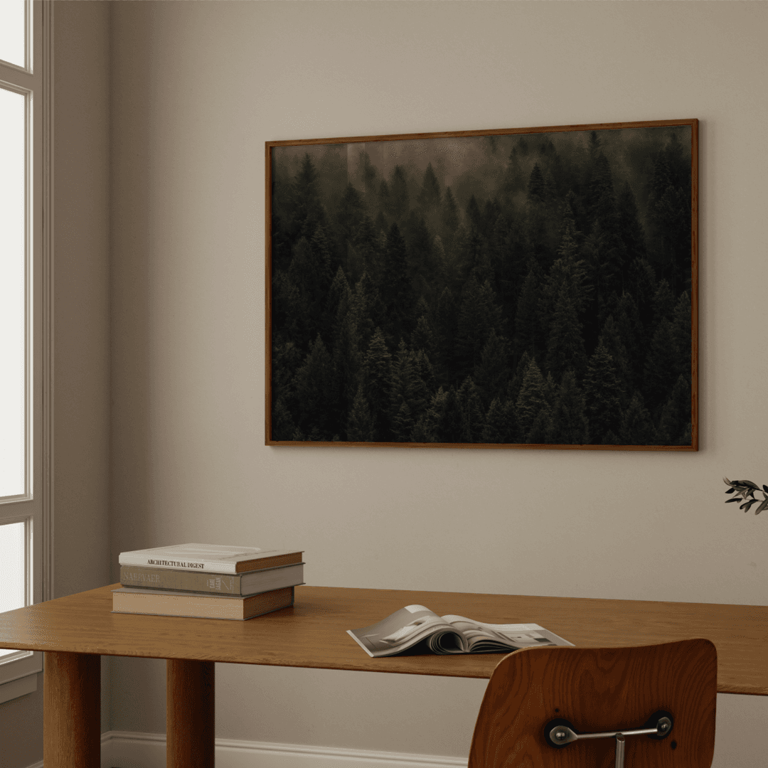 대형 인테리어 포스터, 북유럽의 깊은 숲