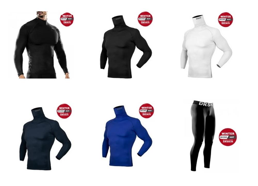 닥터스킨 기모 터틀넥 하프넥 스포츠 언더레이어 티셔츠 레깅스 러닝 팬츠 남녀공용