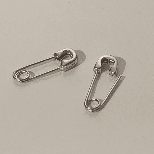 실버925 클립 옷핀 귀걸이 남여공용