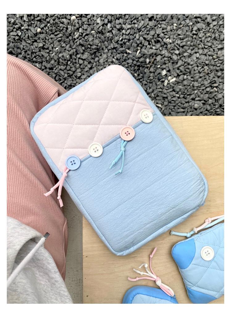 버튼 아이패드 파우치 태블릿 파우치