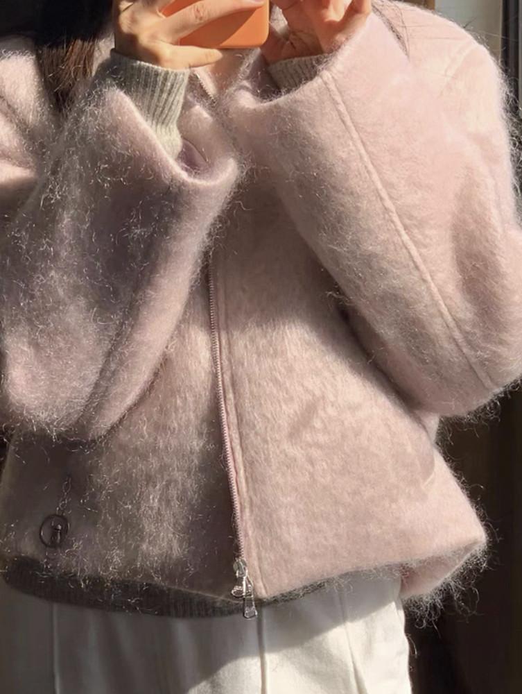 레논 울 카라 자켓