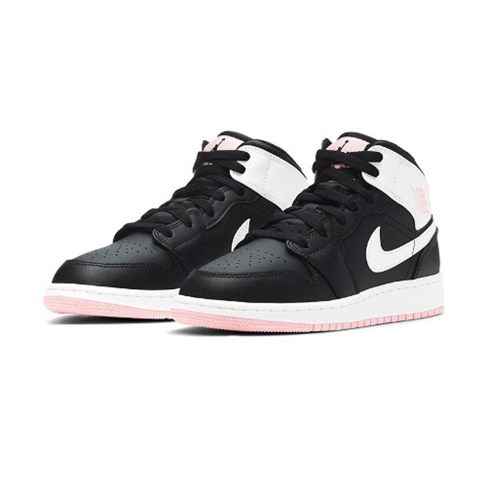 나이키 에어 조던 1 미드 블랙 아크틱 펀치 (GS) 555112-061