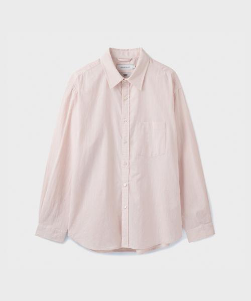 HAZE STRIPE SHIRT [MELANGE PINK]