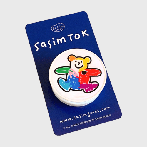 사심톡_컬러곰돌이 (정품 그립톡)