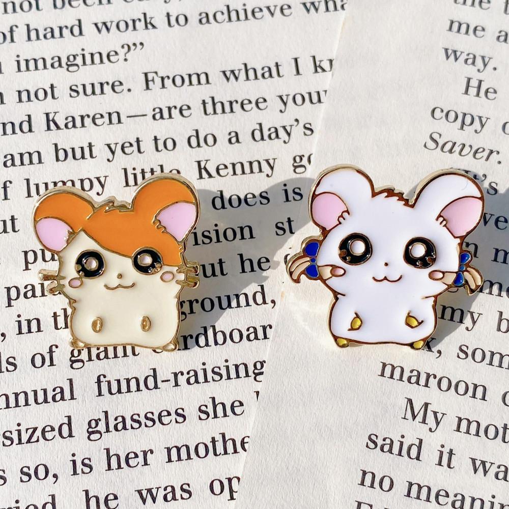 [마들렌 수] 햄스터 뱃지 / 우정템 커플템 선물 브로치 핀