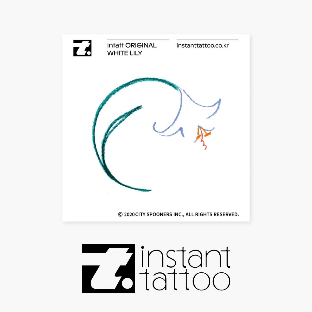 '진짜같은 타투스티커' 인스턴트타투 - 화이트릴리