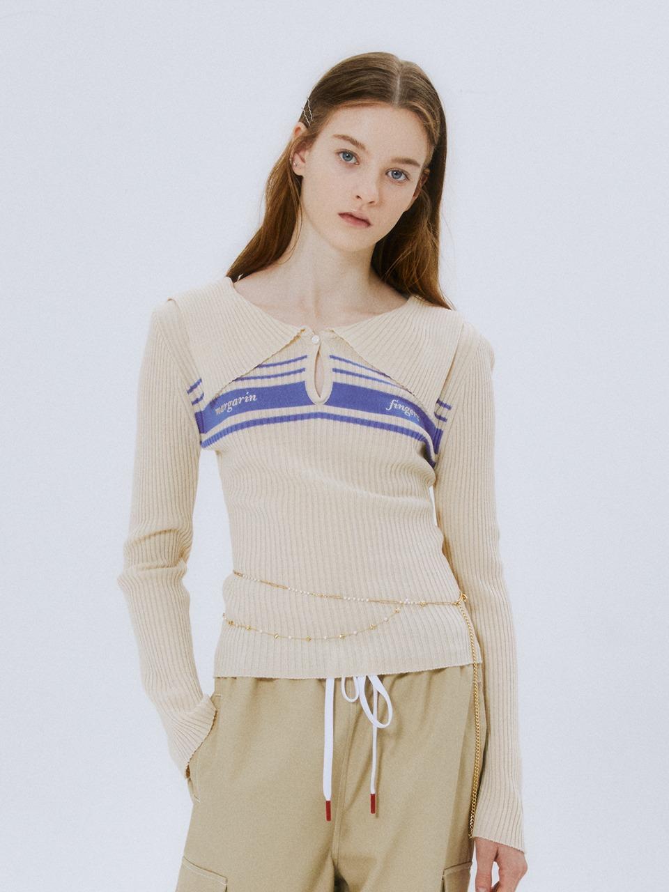 CHLOE LOGO KNIT (BEIGE)