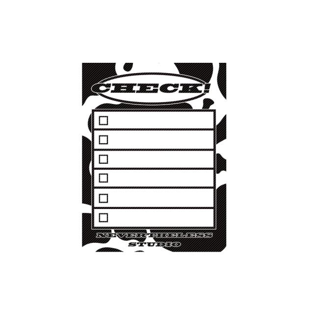 [네버더레스] black memo 떡메모지