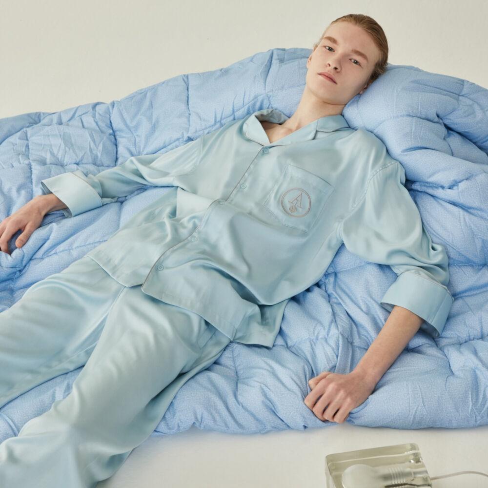 CLASSIC PAJAMA SET_ice blue