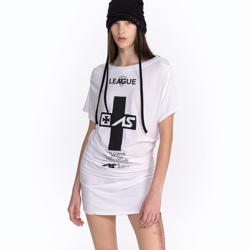 CRUCIA TEE DRESS (WHITE)