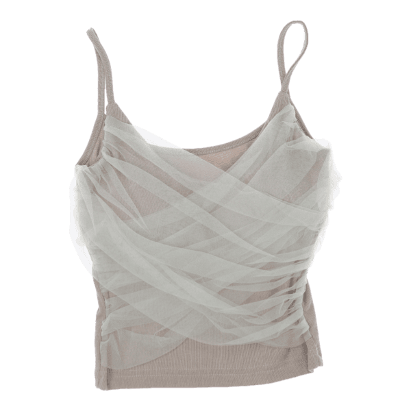 기타브랜드 (XS)브라운 캡내장 나시