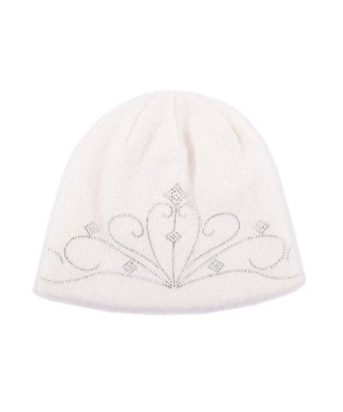 ANGORA HOTFIX KNIT BEANIE (WHITE)