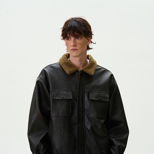 Leather Padded Jacket