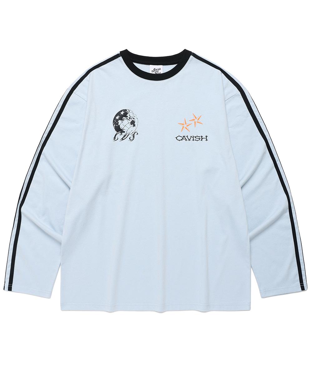 GLOBE FOOTBALL LS TEE[BLUE]