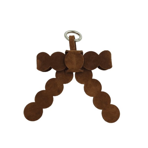 Ribbon Keyring (Suede Brown)