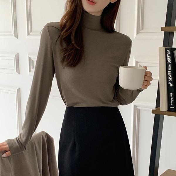 에브리데이 소프트 골지 반폴라 티