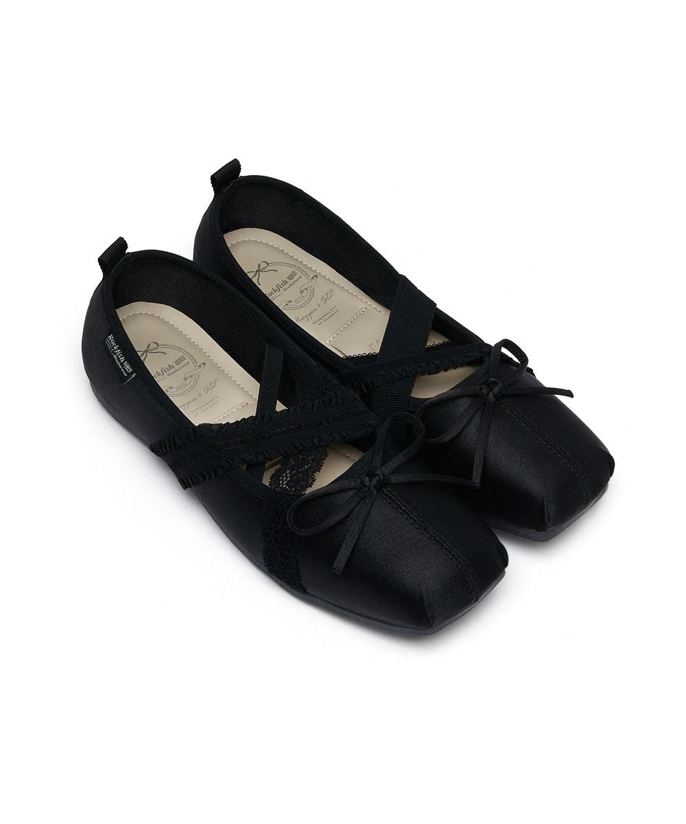 [PRE-ORDERㅣ1차 : 03.30, 2차 : 04.06, 3차 : 04.10 4차 : 04.20이내 출고] BANDING BALLET FLATS - BLACK