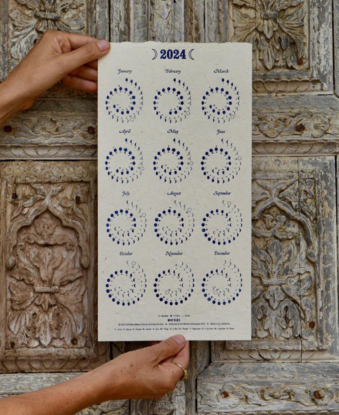 2024 Moon Calendar plantable wildflower - Moonlight Limited edition