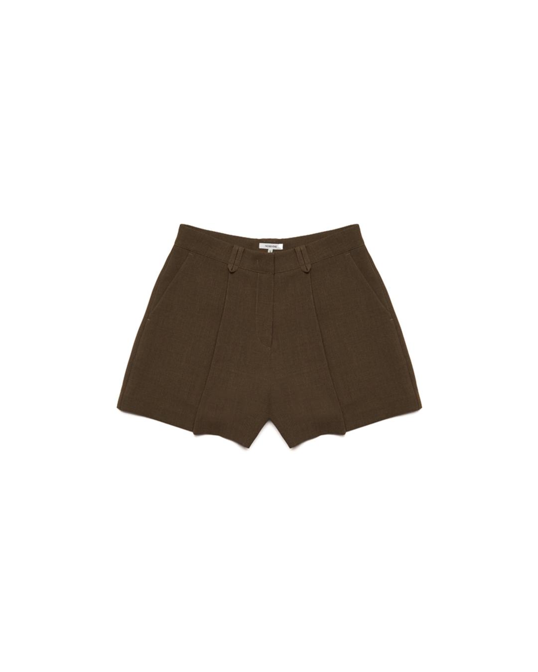 S_Classic Pleated Shorts [MOCHA]