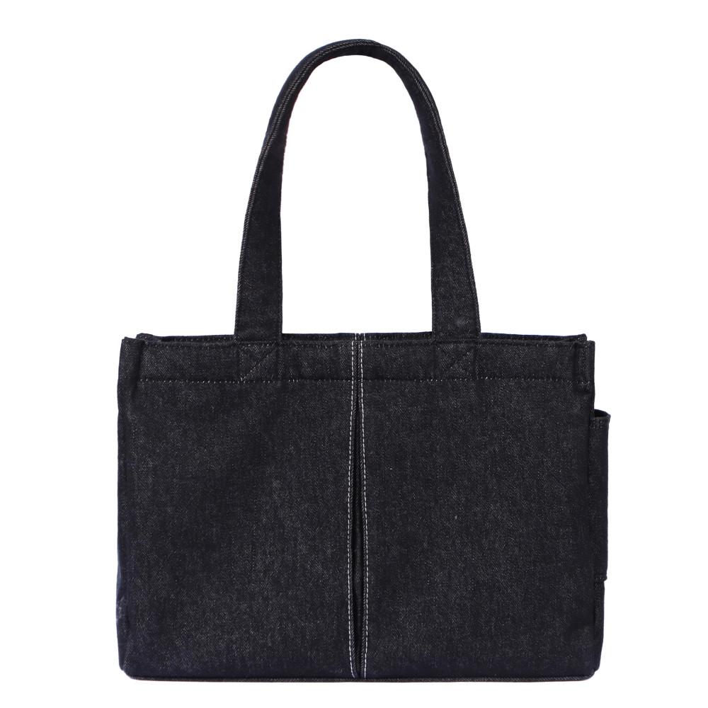 fadó 넛지백 흑청 M/L - 노트북 숄더백 13 14인치 15 16인치 파우치 내장 데님 가방