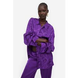 오버사이즈 자카다 셔츠 퍼플 1173320001