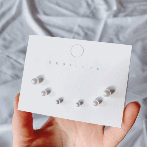 [무배/은침] 베이직진주 귀걸이set