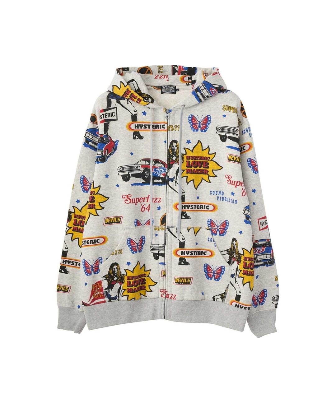 LOVE MAKER柄 パーカー|HYSTERIC GLAMOUR MEN | HYSTERIC GLAMOUR ONLINE STORE ヒステリックグラマーオンラインストア