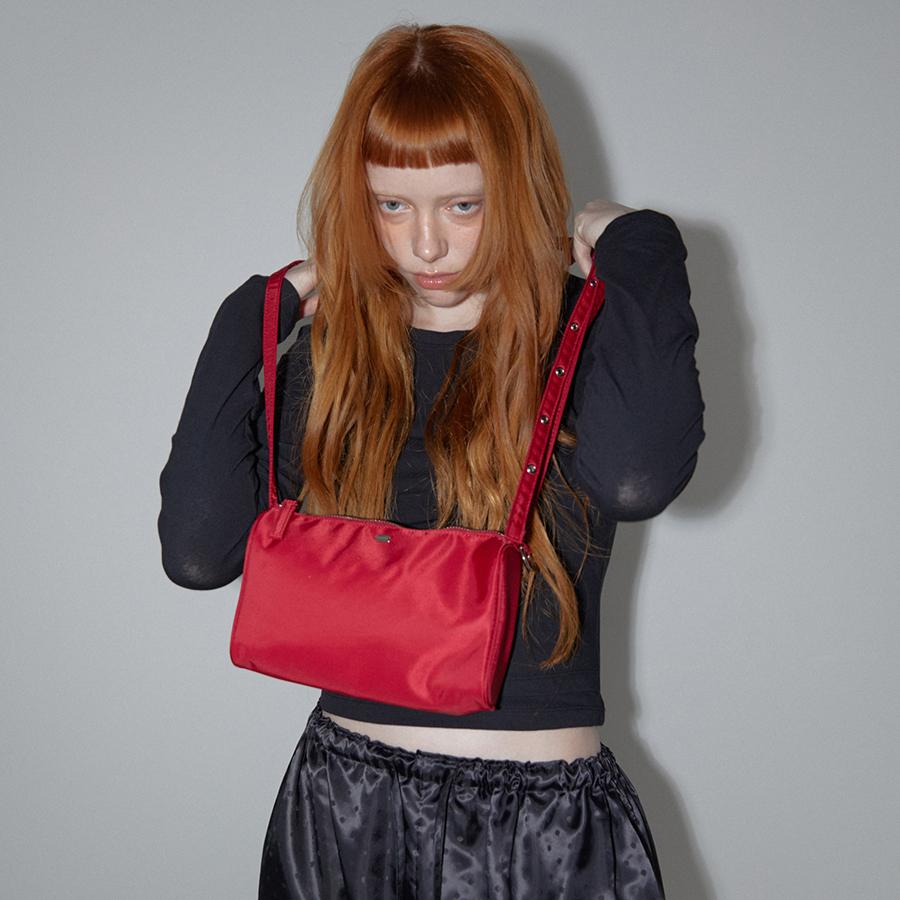 Box Belted Mini Bag Red