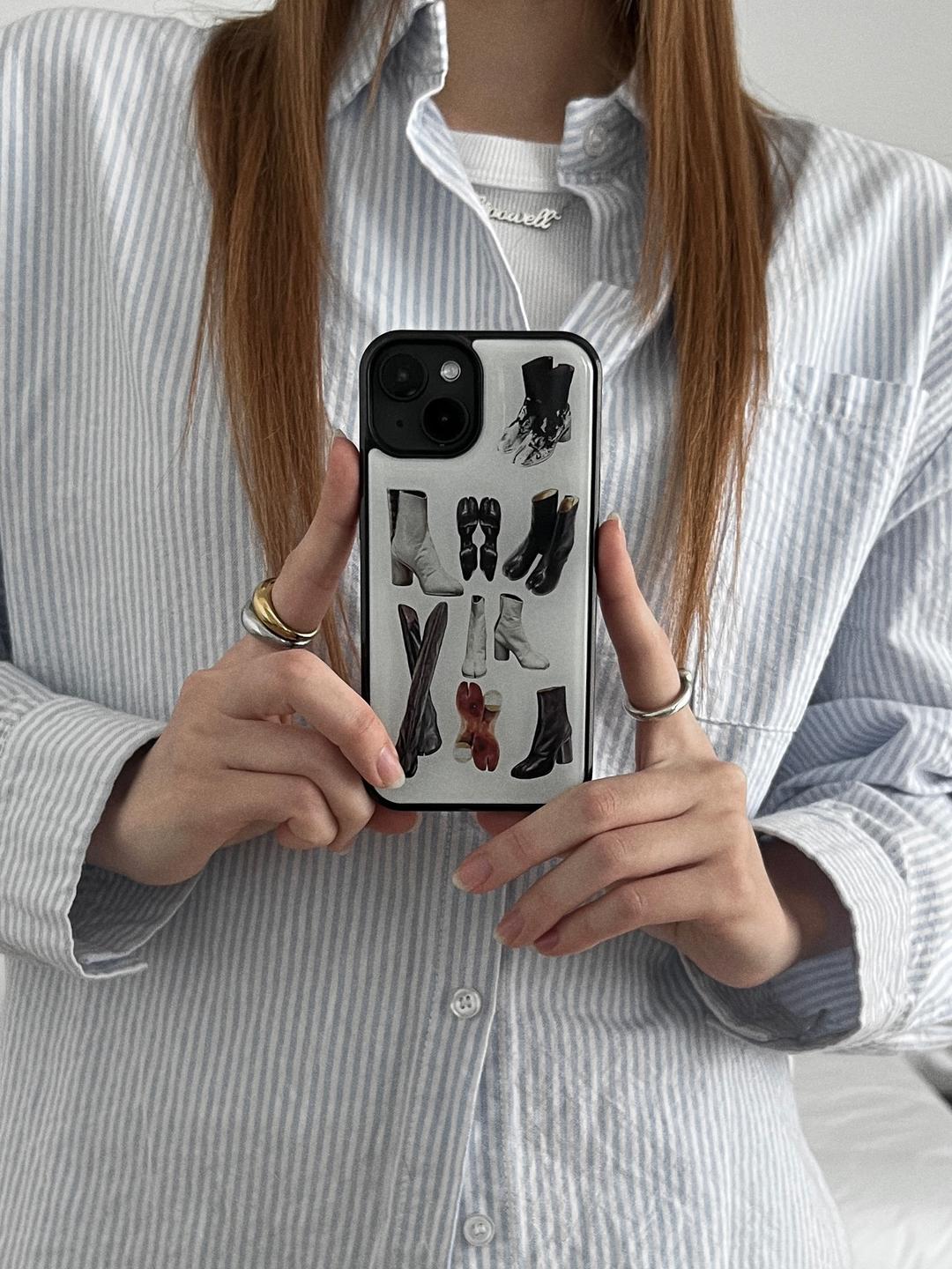 shoes [에폭시범퍼케이스] 아이폰 갤럭시 핸드폰케이스 튼튼한케이스 빈티지케이스 감성케이스 커플케이스 우정케이스