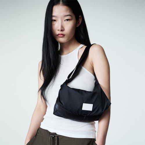 [23PS]MINI HOBO BAG - BLACK