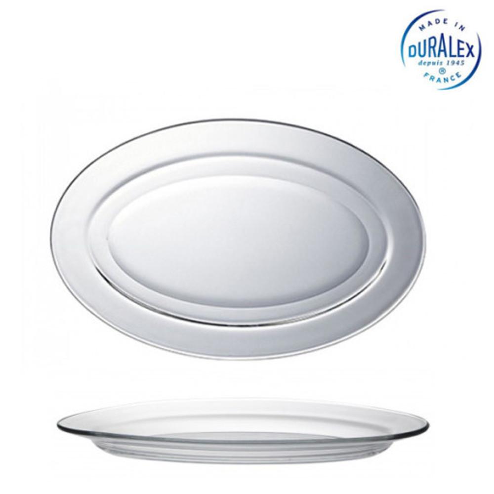 듀라렉스 리즈 타원접시 오벌볼 투명 오발 플레이트 L