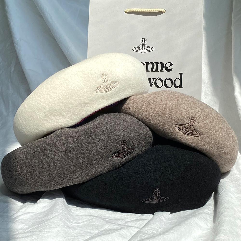 22FW 비비안 웨스트우드 베레모 로고베레모 프리사이즈 울모자 선물포장 당일발송