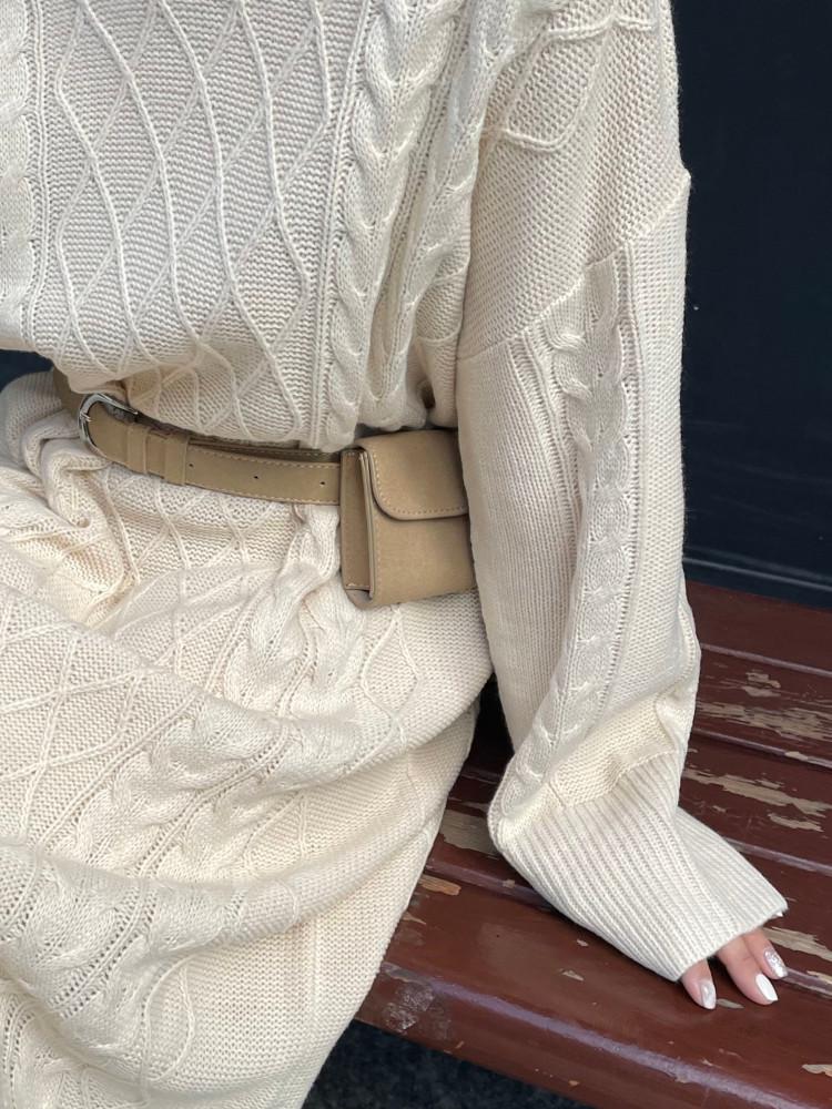 스웨이드 미니 벨트백 (1color)